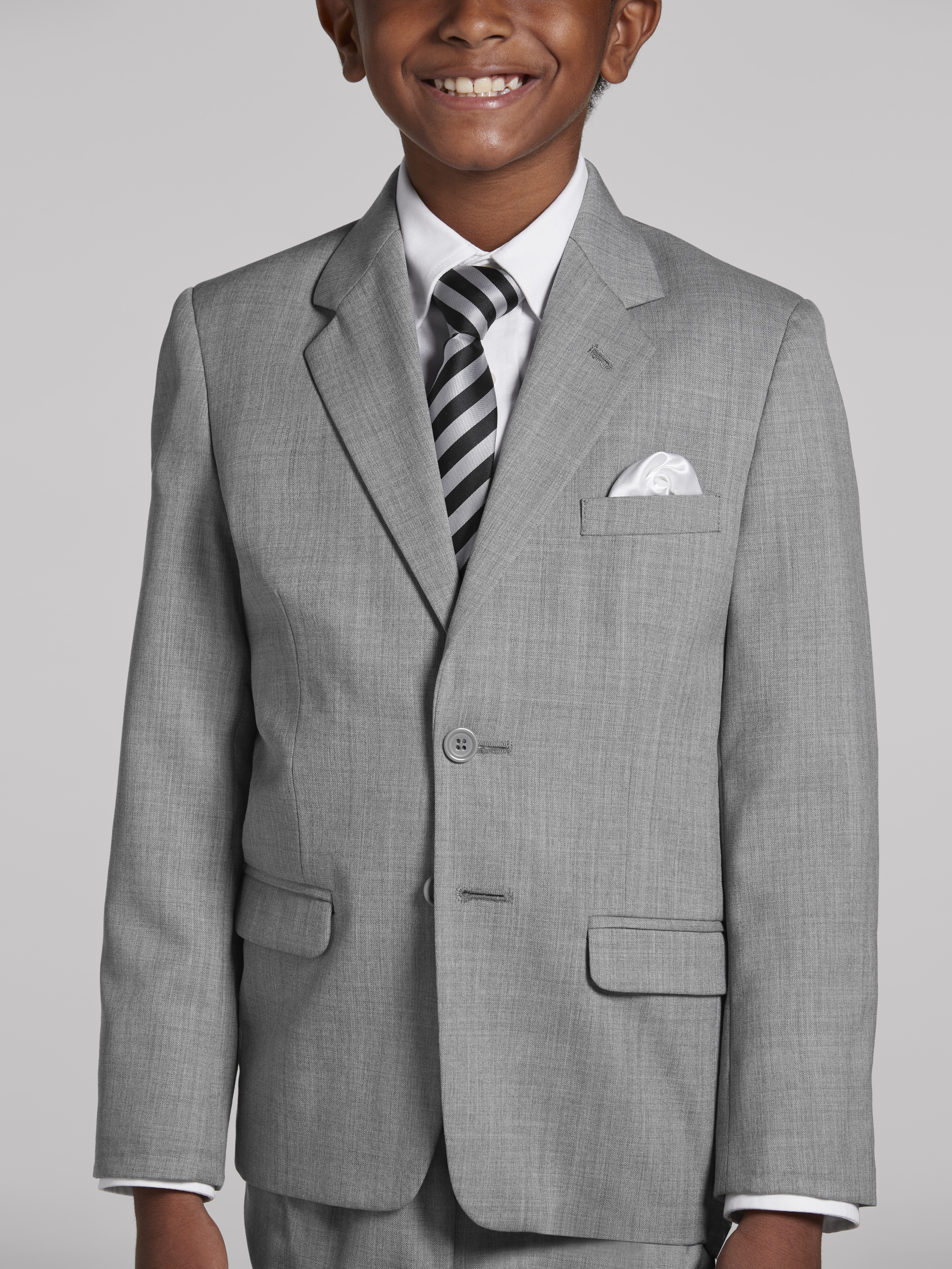 Boys grey suit on sale jacket