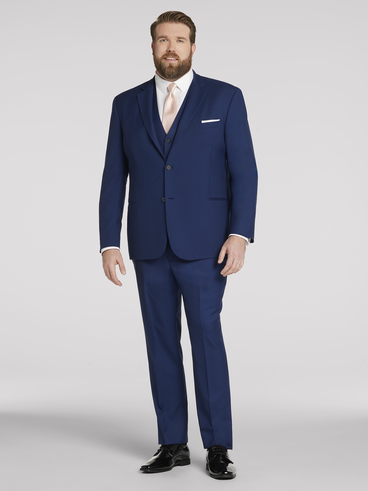 Men's wearhouse navy blue hot sale suit