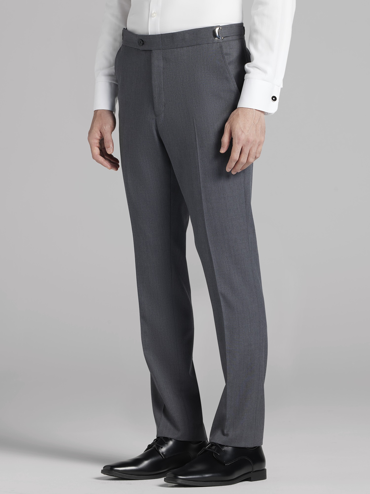 PRONTO UOMOイタリア製 90S〜00S ワイドスラックス ダークグレー Pronto Uomo Gray Notch Lapel Tuxedo