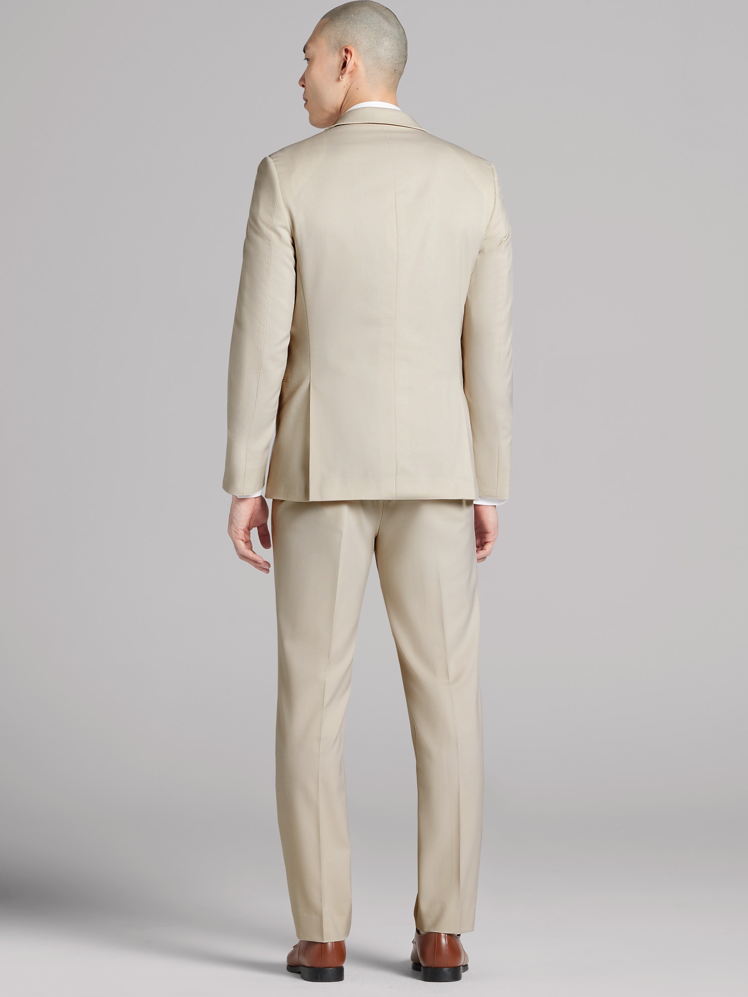 Pronto Uomo Performance Wool Tan Suit Tuxedo Rental