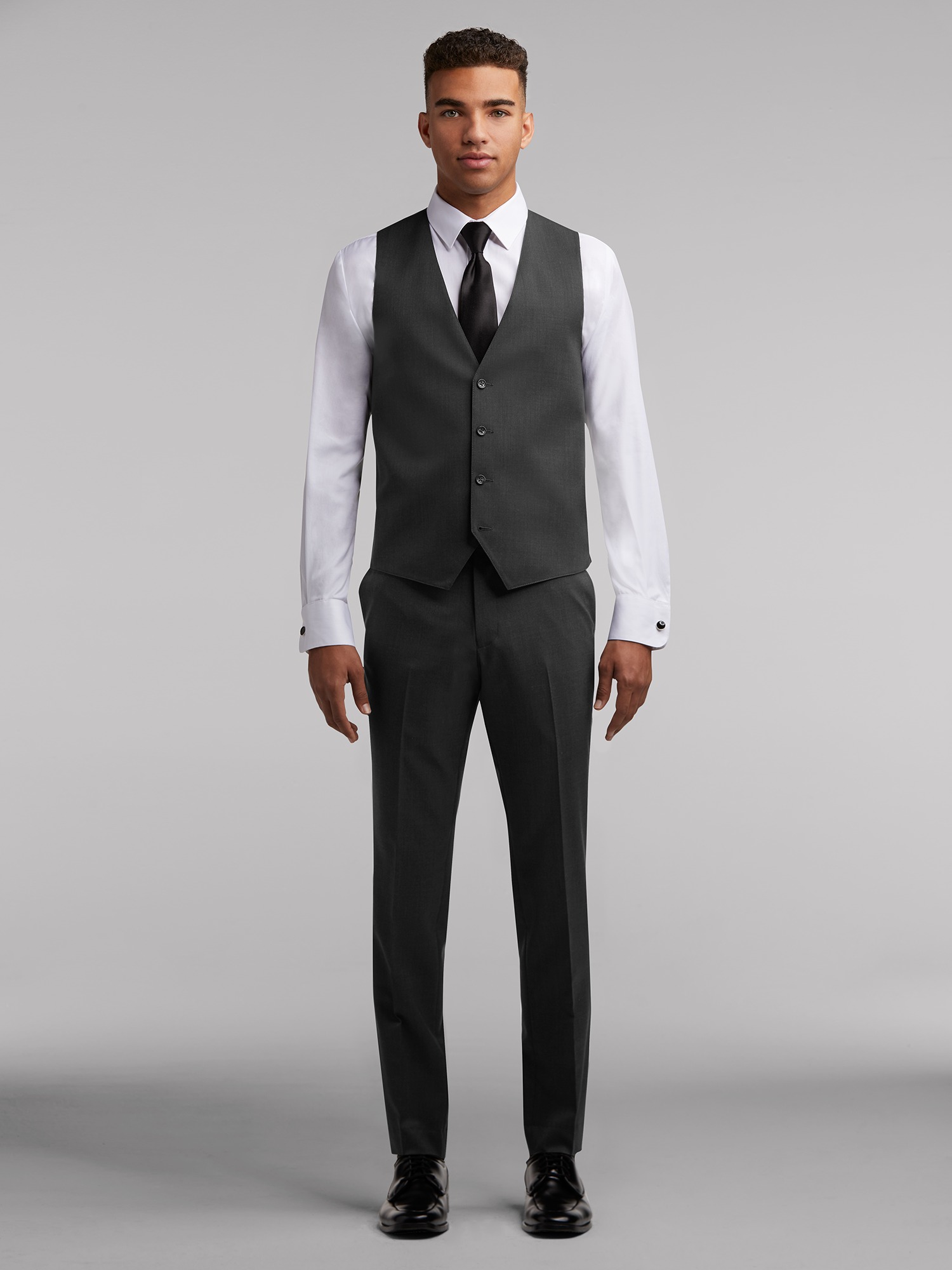  Calvin Klein Boys' Big 3-Piece Formal Suit Set, Silver
