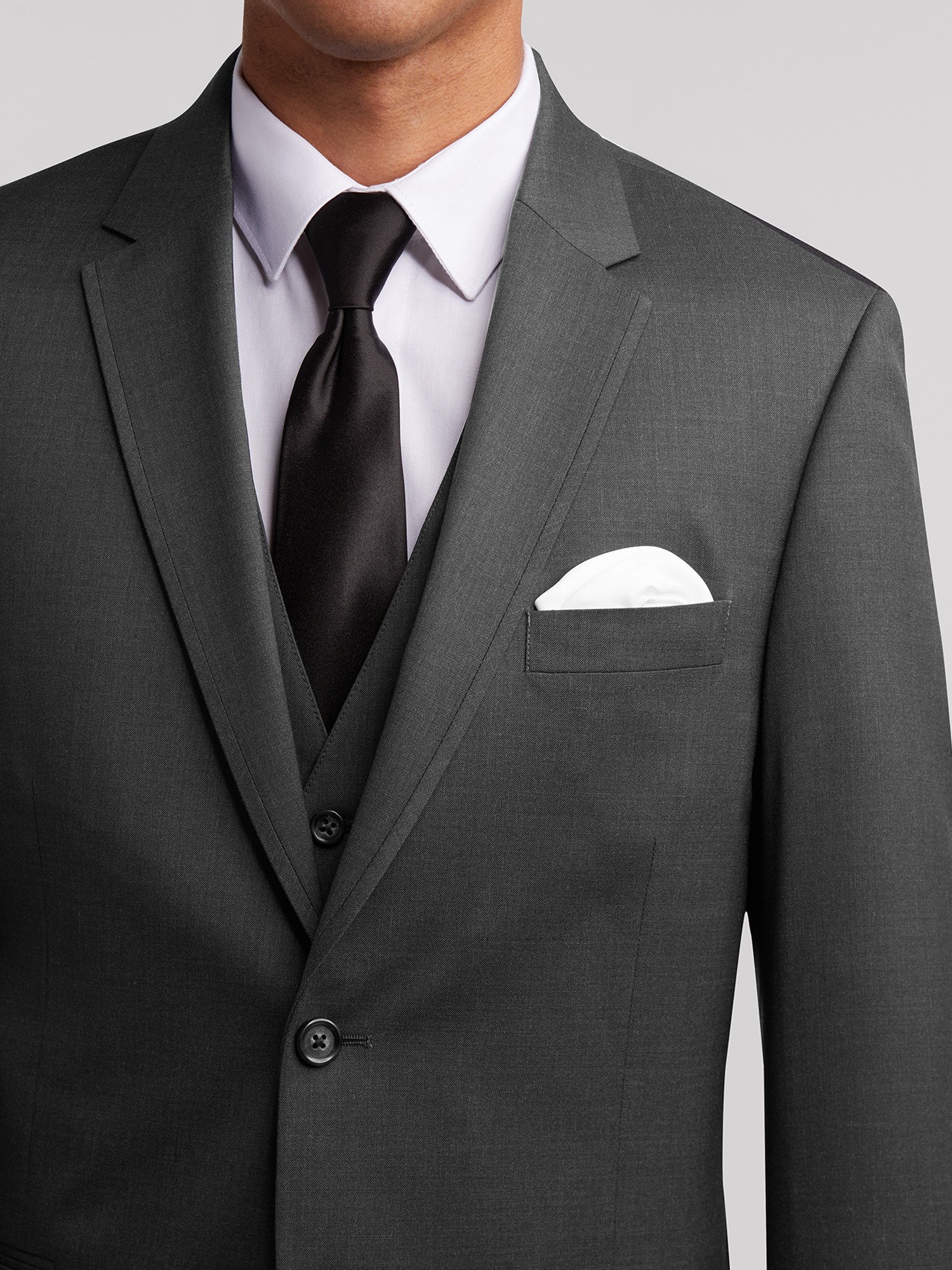 Calvin klein charcoal store slim fit suit