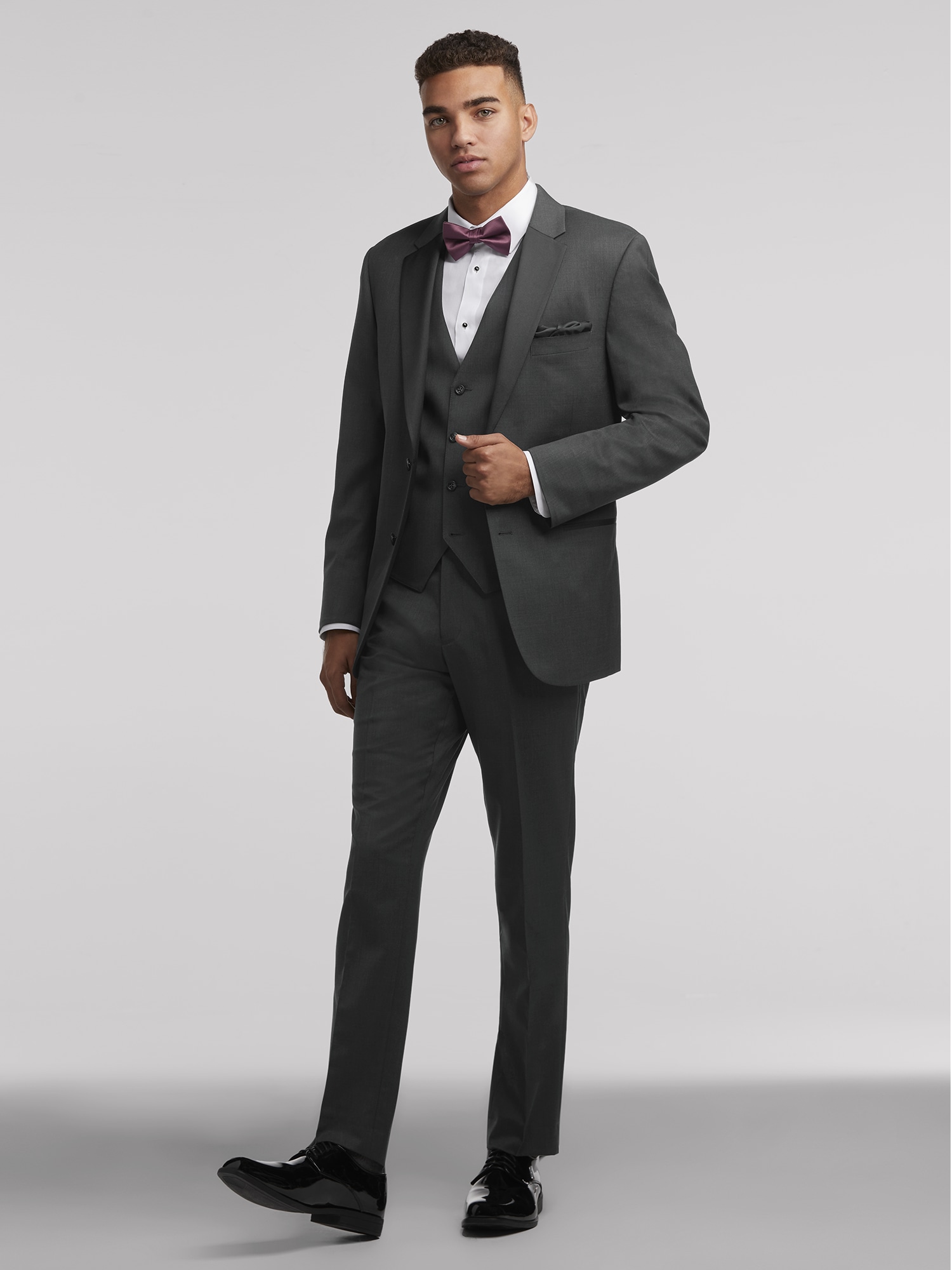 Charcoal Performance Tuxedo by Calvin Klein | Tuxedo Rental