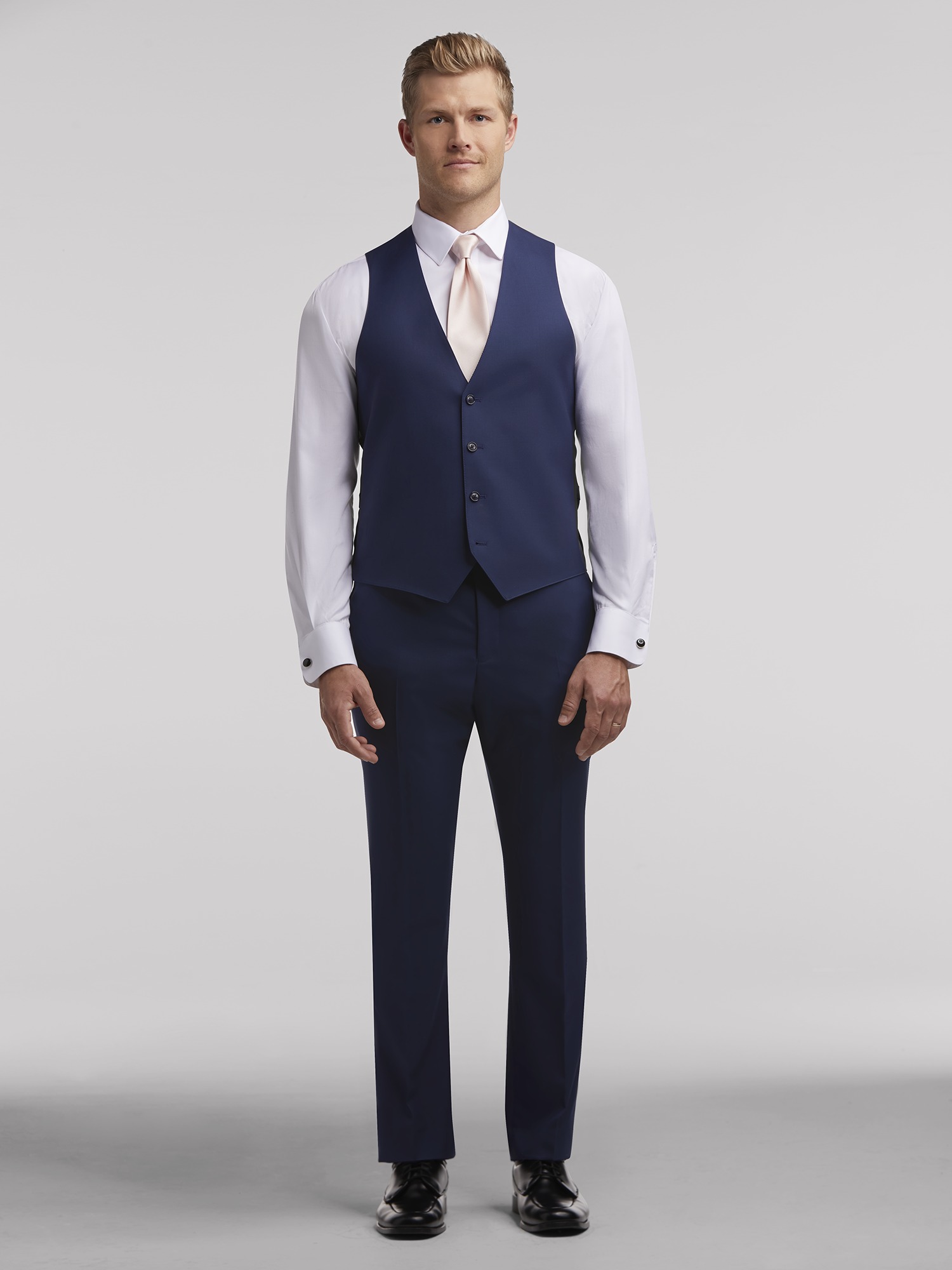 Vest with sales blue suit