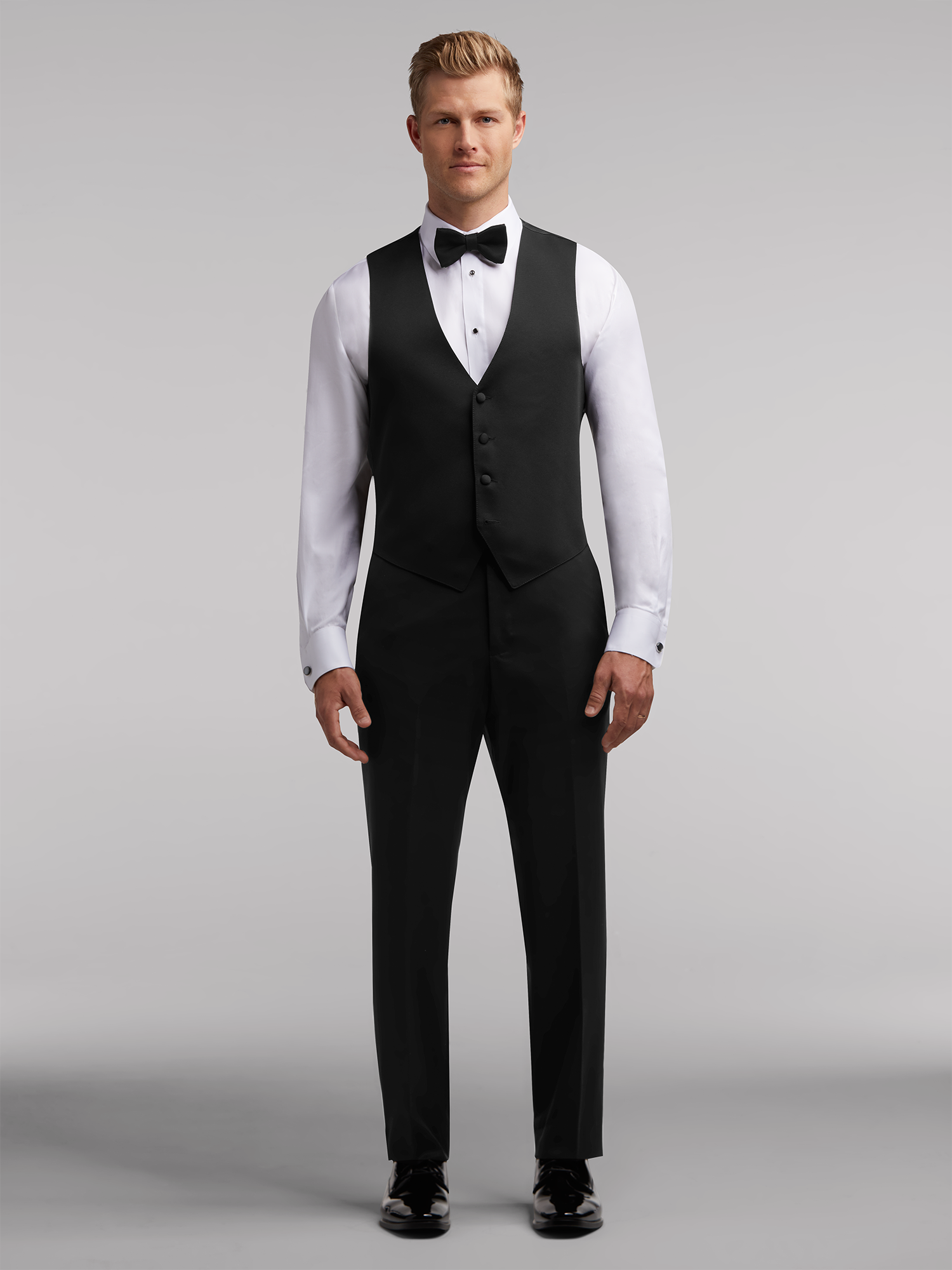 Black Peak Lapel Tux | Black by Vera Wang | Tuxedo Rental