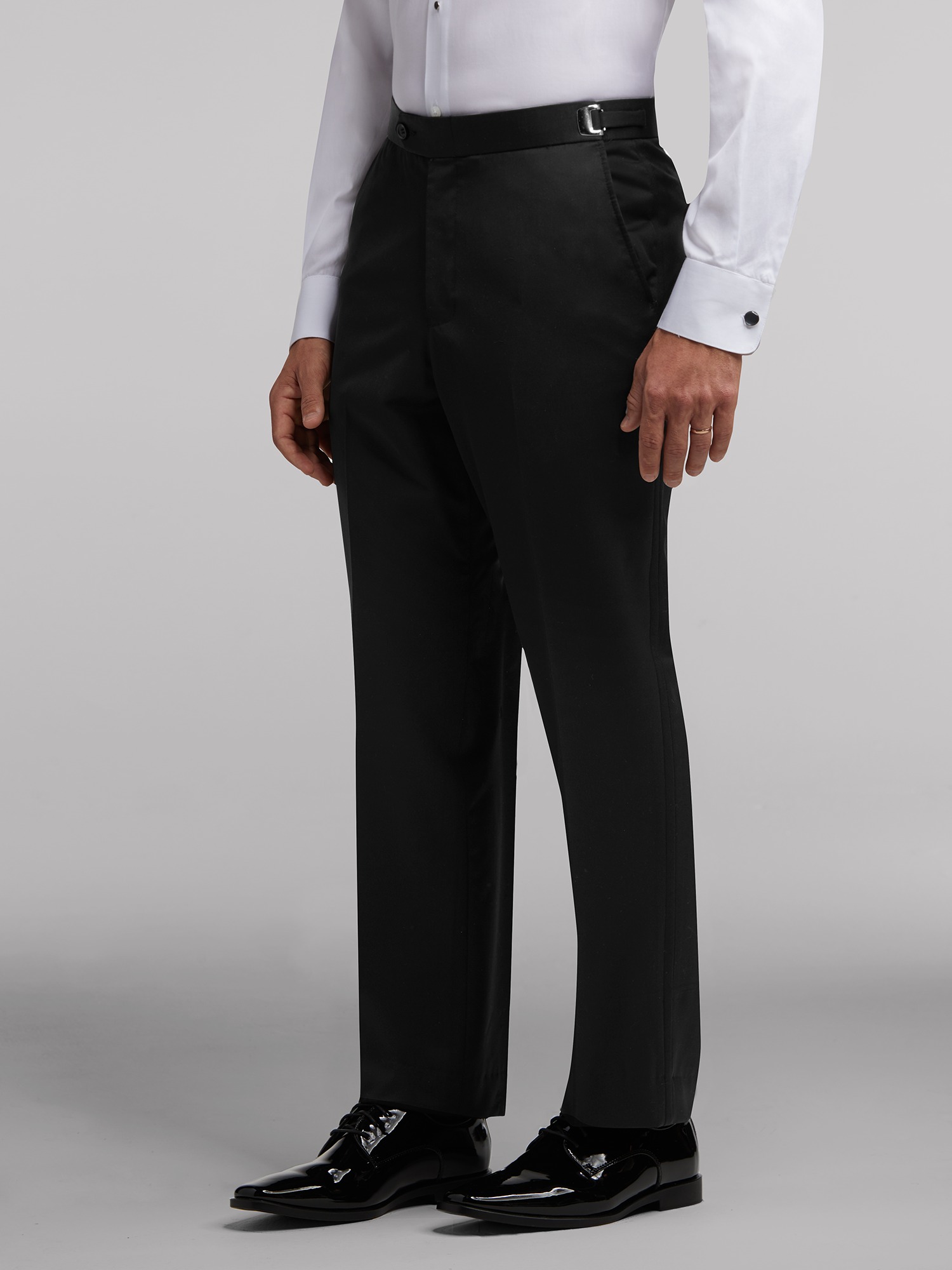 Black by Vera Wang Slim Fit Tuxedo Pants