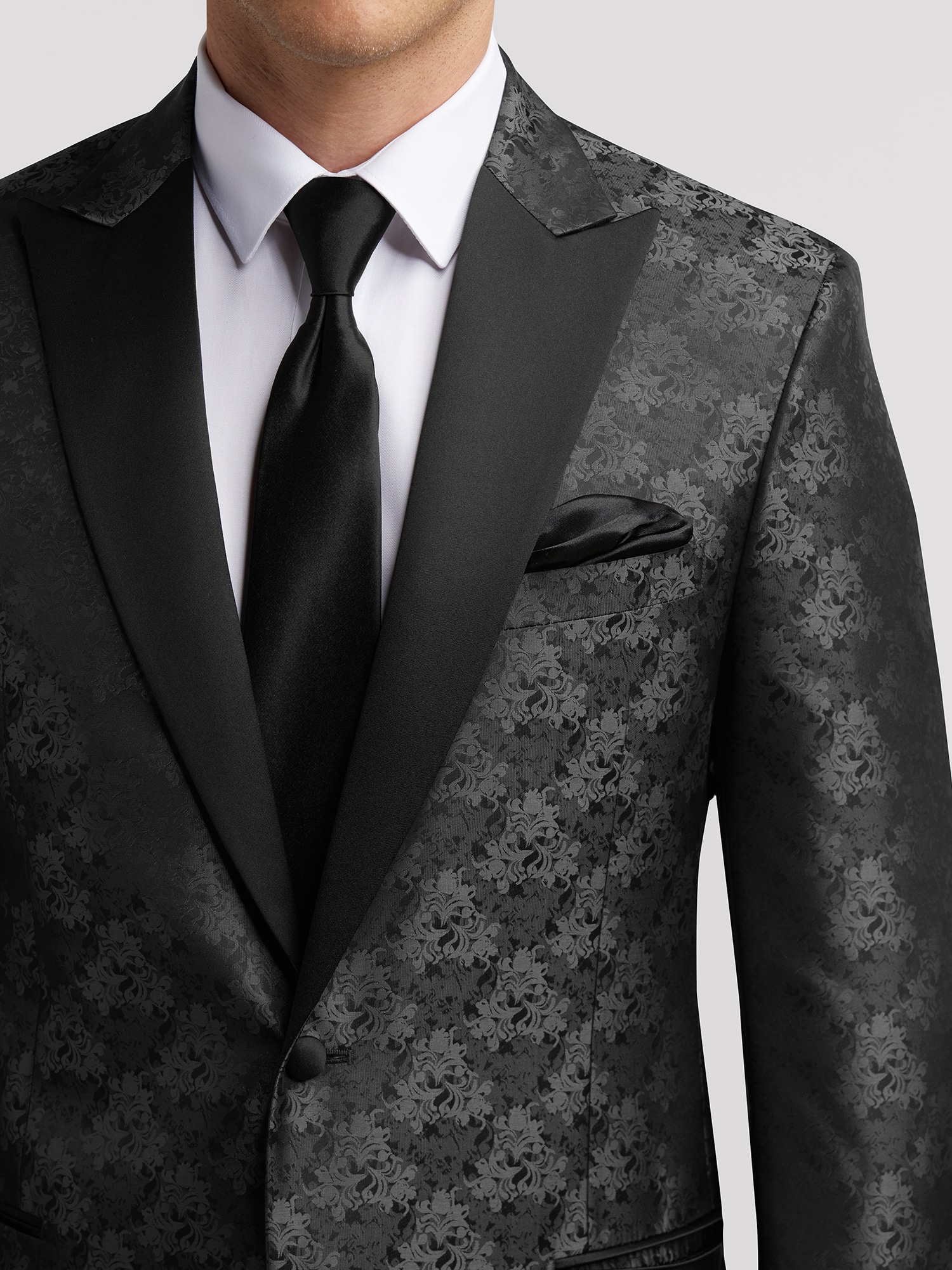 Charcoal Dinner Jacket Tux by Egara Tuxedo Rental