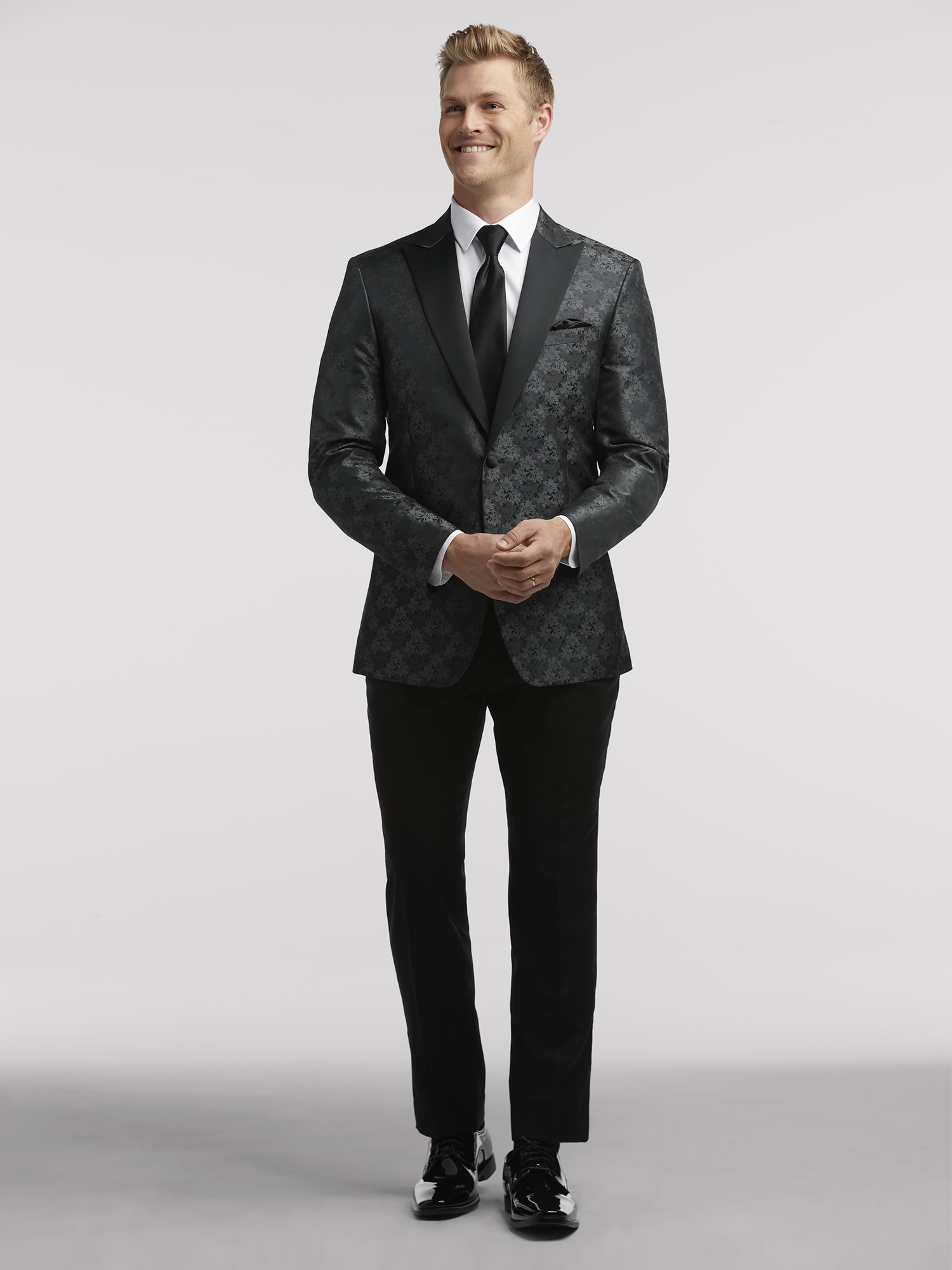 Charcoal Dinner Jacket Tux by Egara Tuxedo Rental