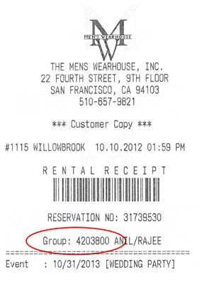 Group Receipt